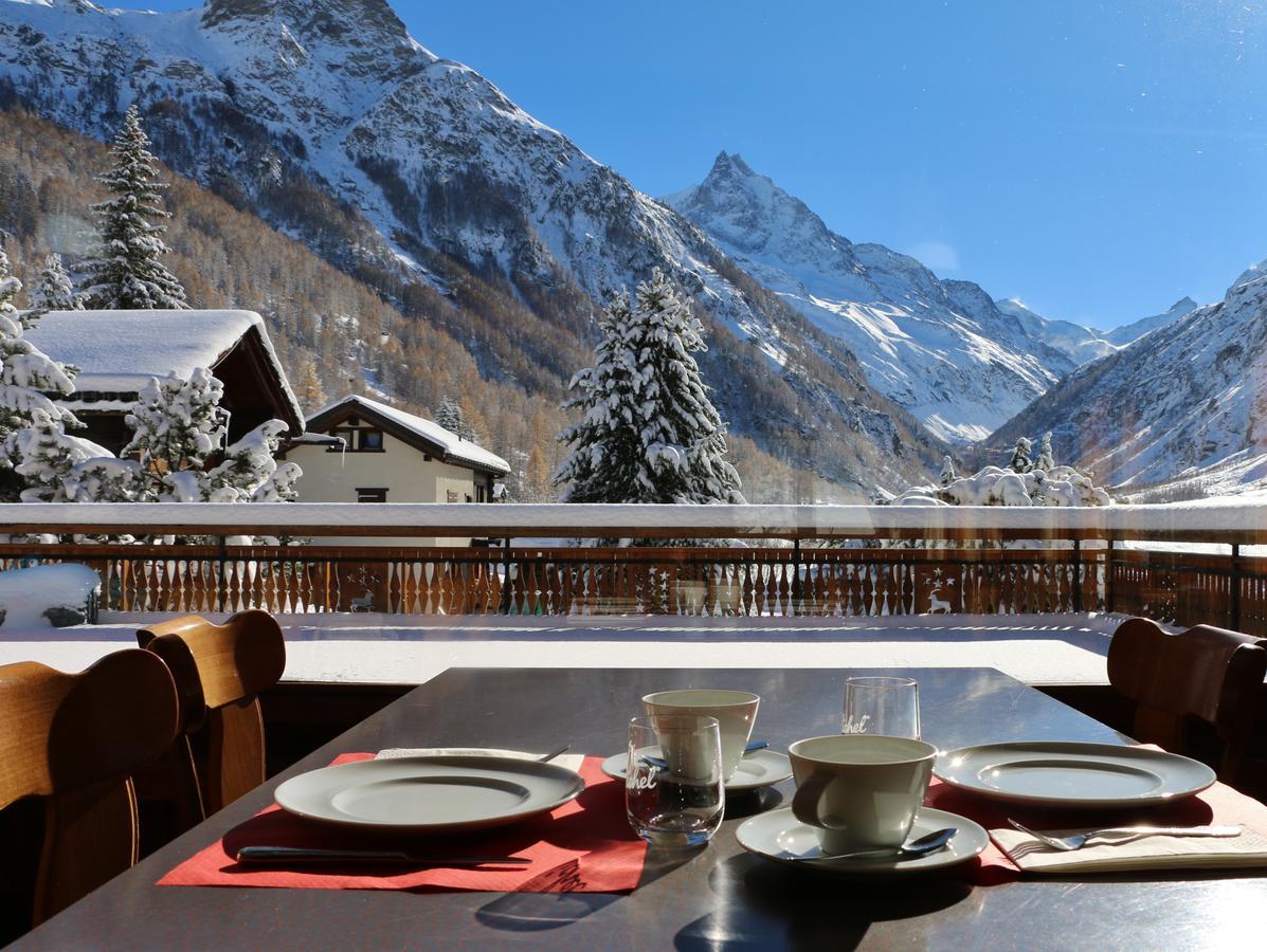 Hotel Garni Les Bouquetins Zinal Buitenkant foto